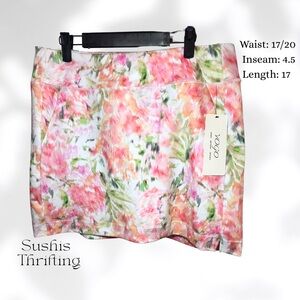 VOGO Athletica Pink and Green Mini Pencil Skorts